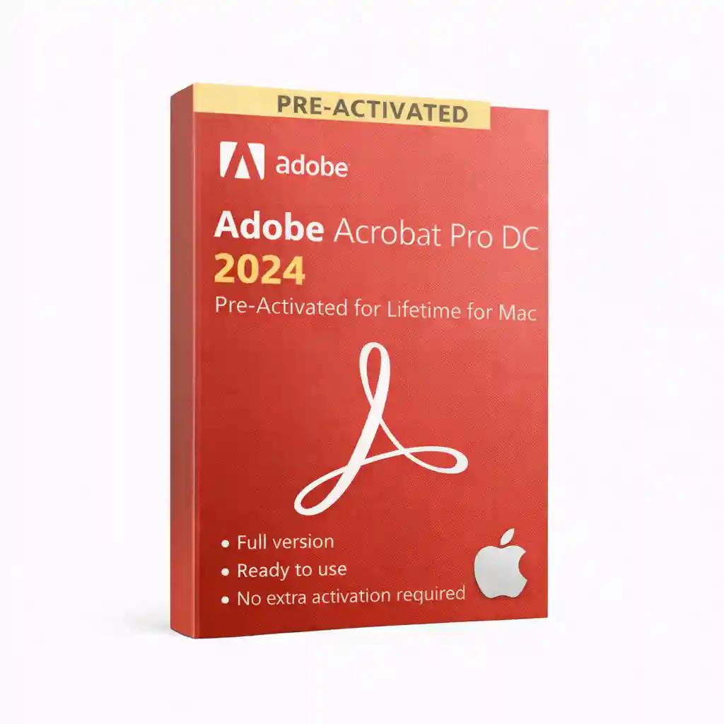 Adobe Acrobat Pro DC 2024 Pre-Activated for Lifetime for Mac Adobe Acrobat Pro DC 2024 Pre-Activated for Lifetime for Mac